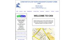 Desktop Screenshot of ckn.org.za