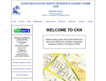 Tablet Screenshot of ckn.org.za